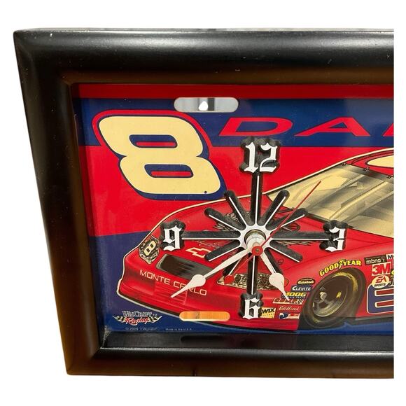 NASCAR Dale Earnhardt Jr License Plate Wall Clock Works 2005 DALE JR Hendricks - Picture 3 of 7